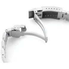 Cinturino da orologio miltat usato per Seiko ssc813p1 20 mm argento l