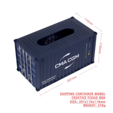 Serviet boks container Resteq CMA CGM, model til dekoration