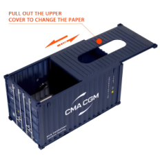 Salvetes kastes konteiners Restoreq CMA CGM, modelis dekorēšanai