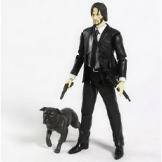 Handling Figur John Wick med en hund, et sæt med tilbehør