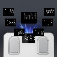 Peso corporeo arleaf, modello Bluetooth con 8 elettrodi, alta precisione