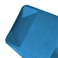 Container de cesta para segregação Classificação de lixo e desperdício - azul Urba 21L