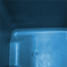 Container pour le tri des déchets et ordures - bleu Urba 21L