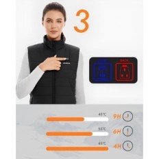 Hillsltr Hinnis Vest, 8 soojusvööndis, Power Bank, Suurus S