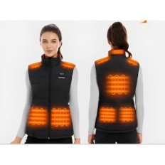 HILLSLTR heated vest, 8 heat zones, no Power Bank, size S