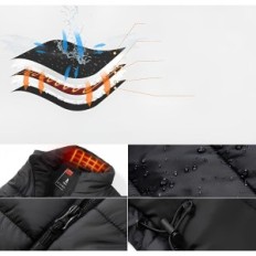 Gilet riscaldato Hillsltr, 8 zone di calore, nessuna banca di alimentazione, taglia s