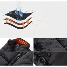 Hairltr vyhřívaná vesta, 8 tepelných zón, 3,7V, velikost S