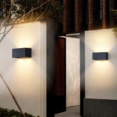 Klighten 24W lampe med bevægelsesføler 2 stk. IP65 3000K, Justerbart lys