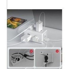 Tessan Power Strip con 6 prese e 3 USB TS-306 5m