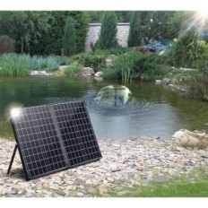 Biling DC-50W solfilter med en pumpe 2100L / H til 5000L, udstilling