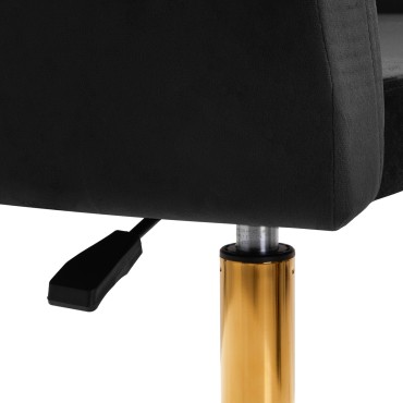 4Rico otočná stolička QS-BL14G čierna — detail ovládania