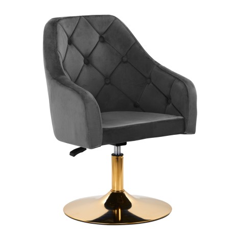 4Rico Drehstuhl QS-BL14G grau — Seitenansicht