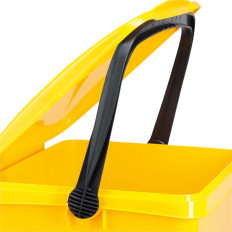 Basket for segregation container for sorting garbage and waste - Yellow Urba 21l