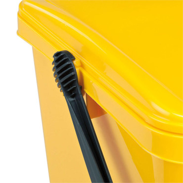 Cesta para recipiente de segregação para classificar lixo e desperdício - amarelo Urba 21L