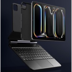 Capa de teclado ESR para ipad pro 11 "(M4 2024) qwerty, preto