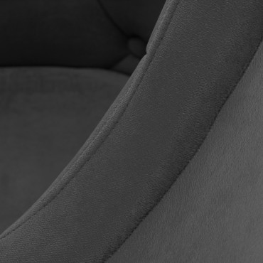 4Rico swivel chair QS-BL14G gray — close-up of the armrest