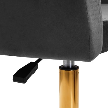 Fauteuil pivotant 4Rico QS-BL14G gris — gros plan commandes