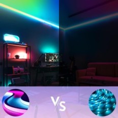 Ksibnw 30m RGB LED-tape med fjernkontroll, applikasjon og dimmeringsfunksjon