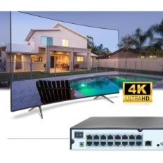 Evtevision NVR 32CH 4K Recorder - Fjernadgang, 16 POE-porte, uden HDD