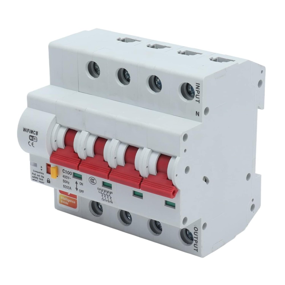WiFi-schakelaar 4-veld aan wal front brandbestendig AC400V 100A met bescherming