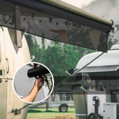 PHATRIP 2,45 m x 4,30 m elülső fal vízálló napellenző sátrak és motorházak számára