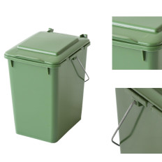 Basket Container for sorting garbage and waste - Green 10l