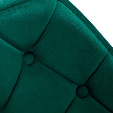 Sedia girevole 4Rico QS-BL14G verde — primo piano della seduta