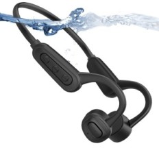 Hodetelefoner Vanntett Bluetooth Essonio, IPX8, Svart Skadet