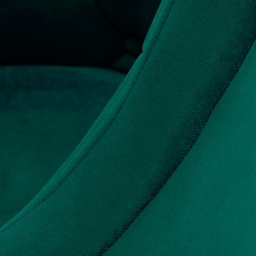 4Rico otočná stolička QS-BL14G zelená — detail opierky ruky