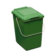 Cesta Contenedor para clasificar basura y residuos - Verde 10L