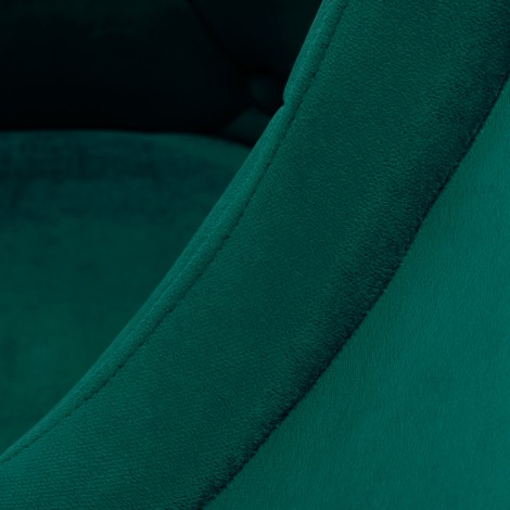 4Rico otočná stolička QS-BL14G zelená — detail opierky ruky