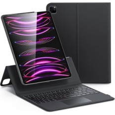 ESR 6B017 Case, για iPad Pro 12,9 ίντσες, μαύρη, γερμανική διάταξη πληκτρολογίου QWERTZ