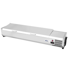 Refrigerated ultrapassando com uma capa para 7x GN 1/3 recipientes