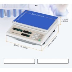 Bonvoisina de peso industrial digital LED 3-15 kg escala de mesa precisa com um grande display de LED para armazém e cozinha