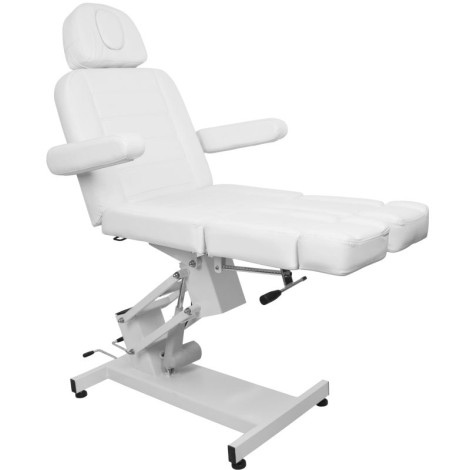 Cadeira elétrica de cosmética Azzurro 706 pedi 1 motor branca — vista lateral