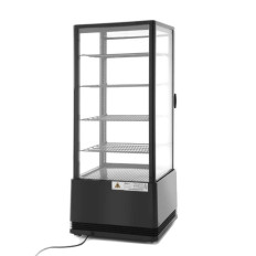 Süßwarenkühlung-Webseite 4 Regale 98L-LED - Schwarz