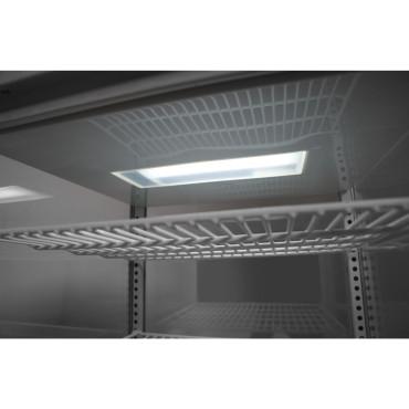 Sitio web de enfriamiento de confitería 4 estantes 98L LED - Negro