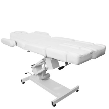 Fauteuil Cosmétique Électrique Azzurro 706 Pedi 1 Moteur Blanc — vue latérale