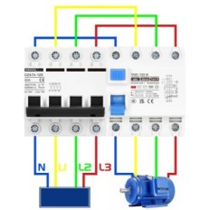 Used Dihool IEC / EN 62955 40A switch 30mA Differential current protection for electrical installations