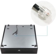 Gaveta de dinheiro de gaveta de dinheiro Kardex, gaveta de dinheiro profissional de 12V preto com castelo eletrônico