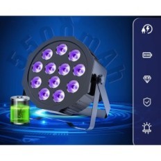 Gade Headlight Gdjrttk, RGBWA UV 12 LED, 5500 mAh, 4 stk