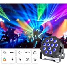 Street'i esituled GdjrTTK, RGBWA UV 12 LED, 5500 mAh, 4 tükki