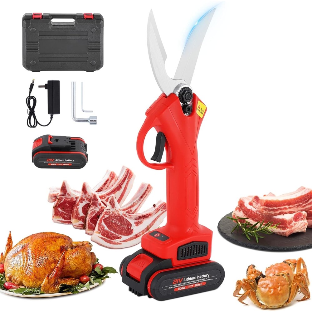 Ciseaux de cuisine pour la volaille de Yuchengtech, 2000mah, 2x21v, 220V