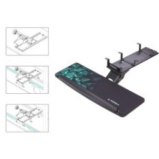 Regulowany uchwyt na klawiaturę EUREKA ERGONOMIC, czarny, Powystawowy