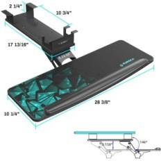 Adjustable Eureka Ergonomic keyboard handle, black, exhibition