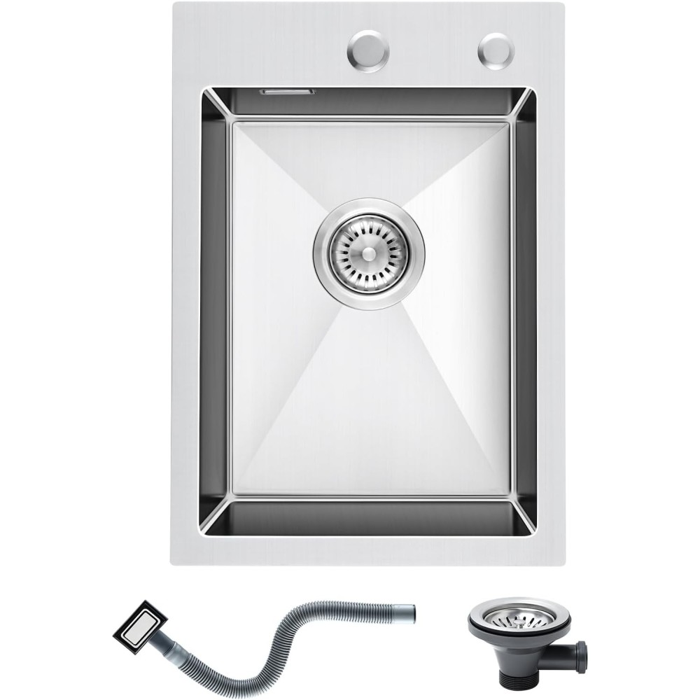 KINKIBOS kitchen sink, 304 stainless steel, 35 x 50 cm