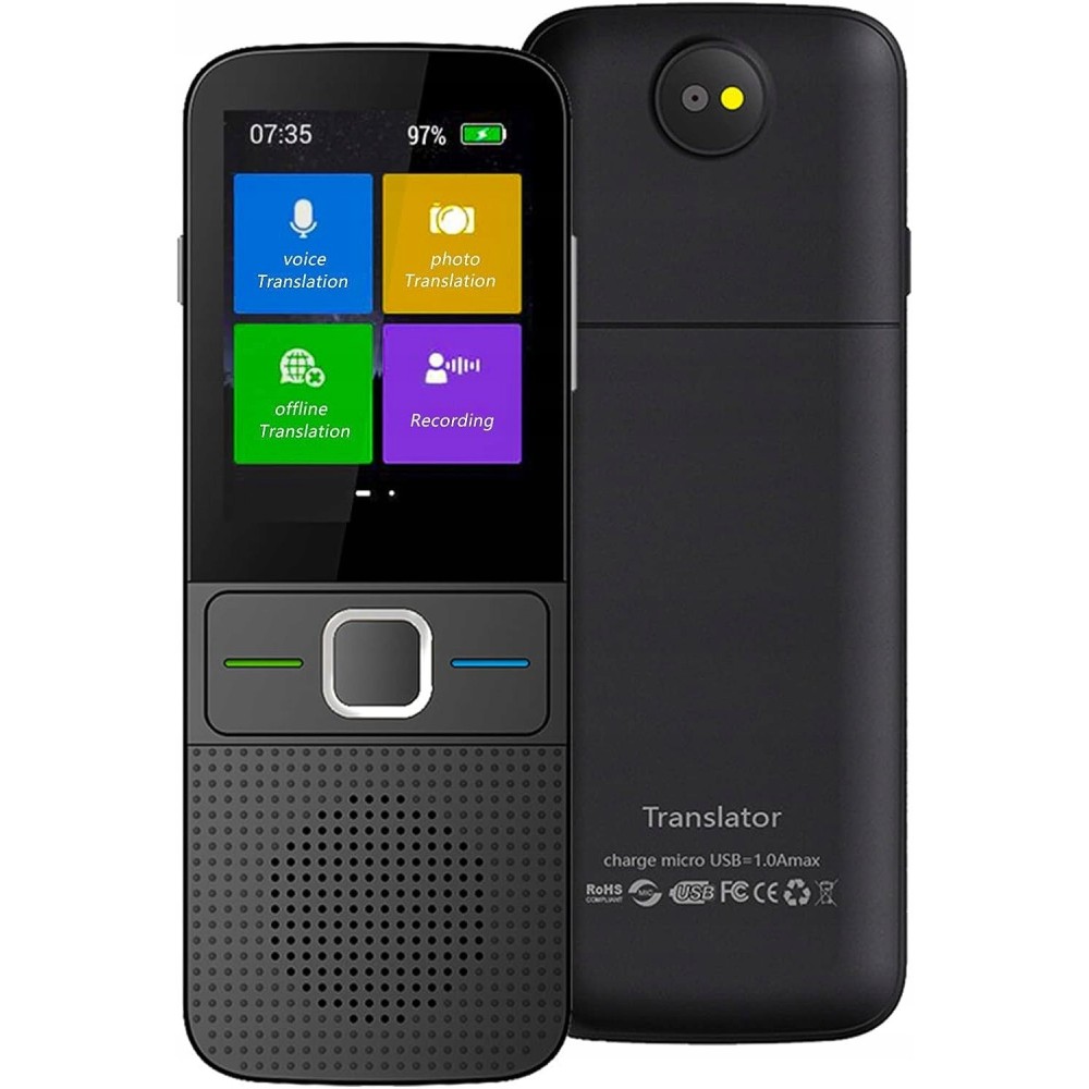 Portable Translator Hersance AA75-1, Offline / Wi-Fi Two-way 137 Languages Exhibition