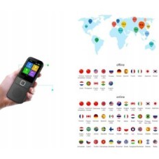 Traduttore portatile HENSANCE AA75-1, Offline / Wi-Fi Mostra a due vie 137 lingue