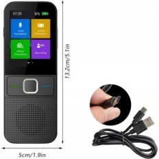 Traduttore portatile HENSANCE AA75-1, Offline / Wi-Fi Mostra a due vie 137 lingue