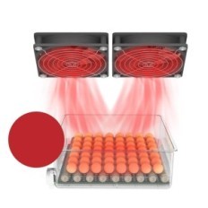 Automatischer Triolocottage-Inkubator 56 Eier mit Rotation, verwendet